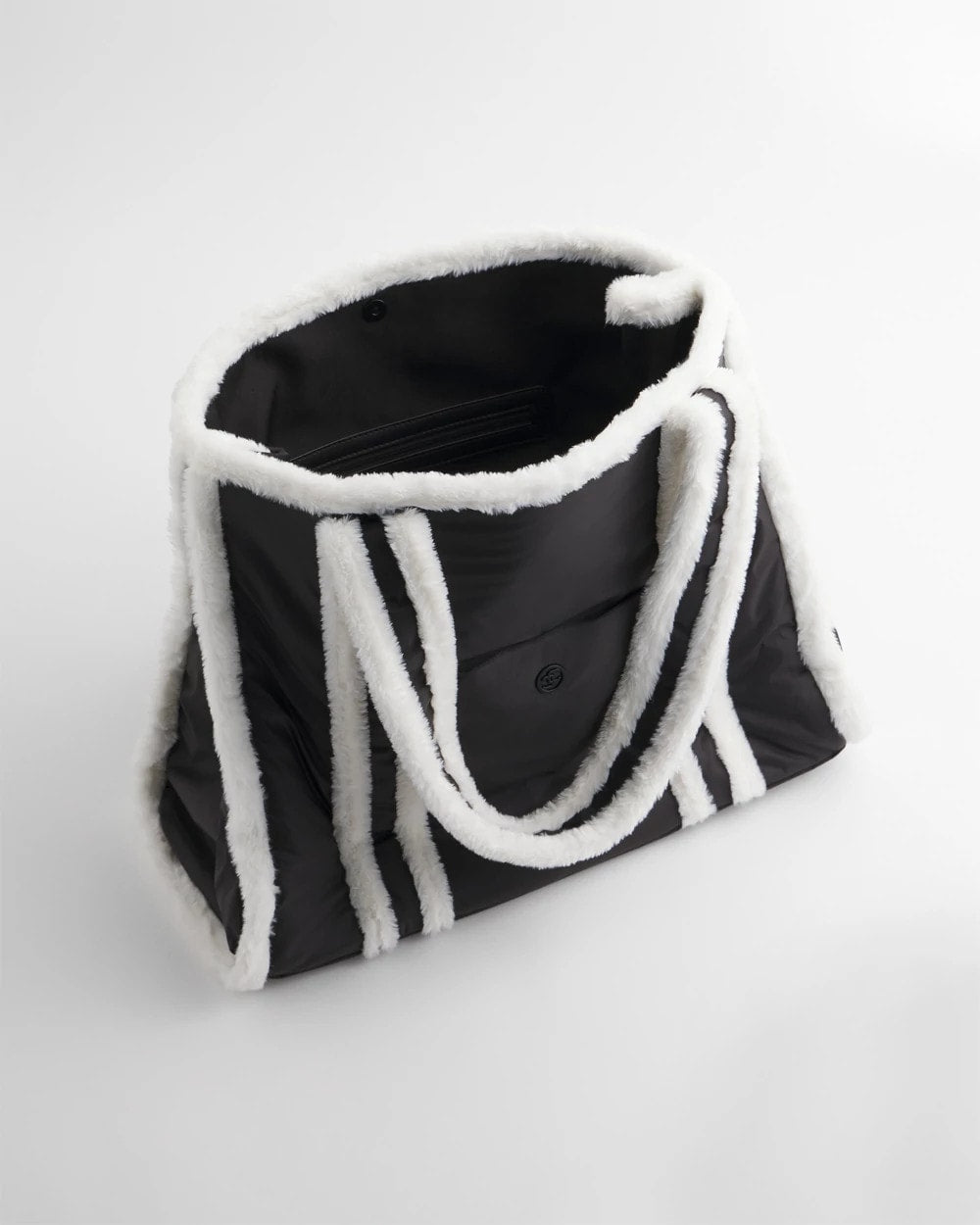Chico's Women | Faux Fur Sporty Tote Bag BLACK