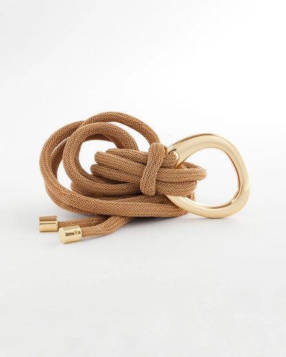 Chico's Women | Neutral Goldtone Rope Belt GOLD