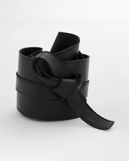 Chico's Women | Leather Obi Belt BLACK