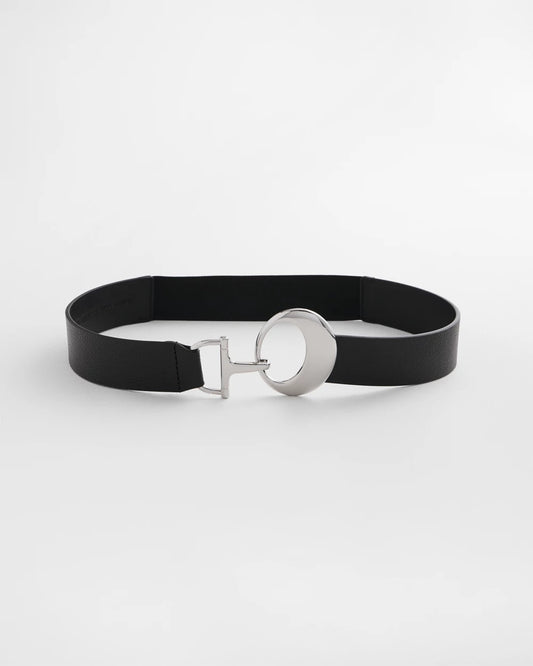 Chico's Women | Soft-Stretch Faux Leather Belt BLACK