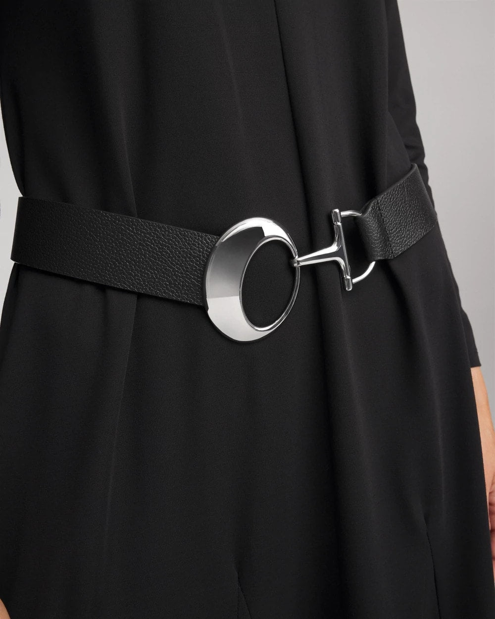 Chico's Women | Soft-Stretch Faux Leather Belt BLACK