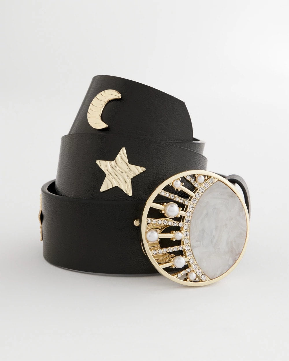 Chico's Women | Moon & Stars Trouser Belt BLACK