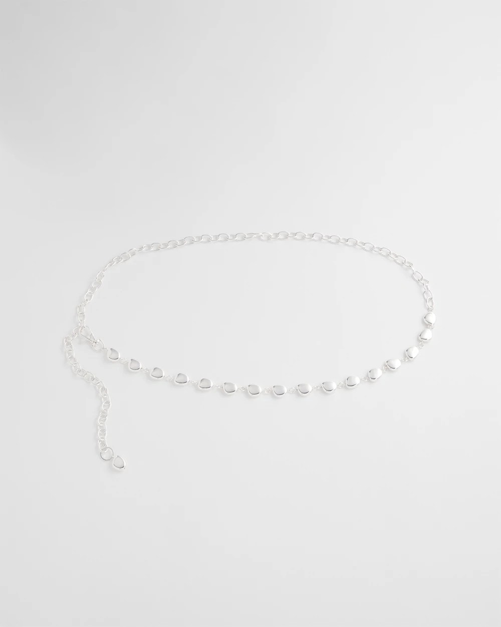 Chico's Women | Silvertone Pebble Chain Belt SILVER