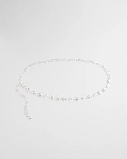 Chico's Women | Silvertone Pebble Chain Belt SILVER