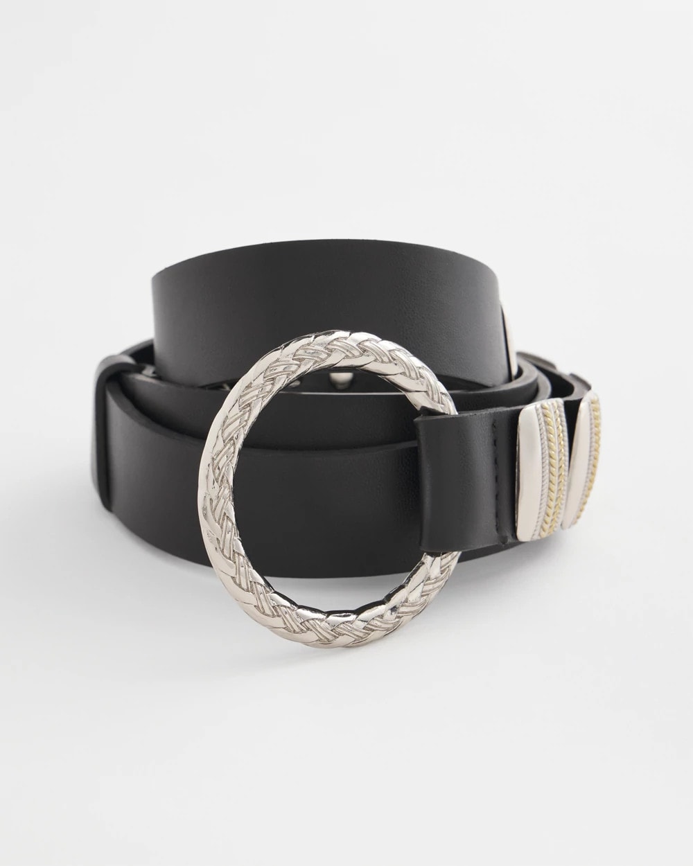 Chico's Women | Mixed Metal Clasp Belt BLACK