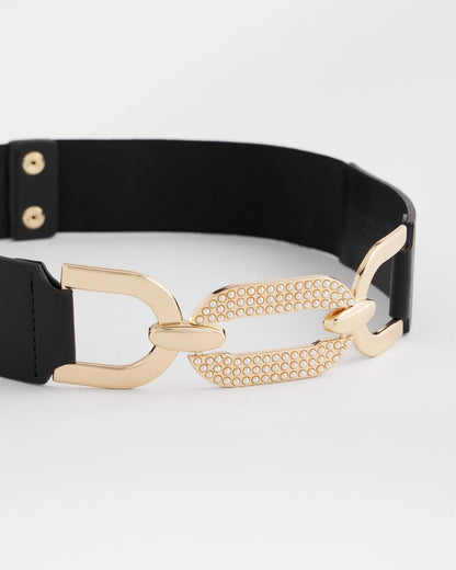 Chico's Women | Embellished Stretch Trouser Belt BLACK