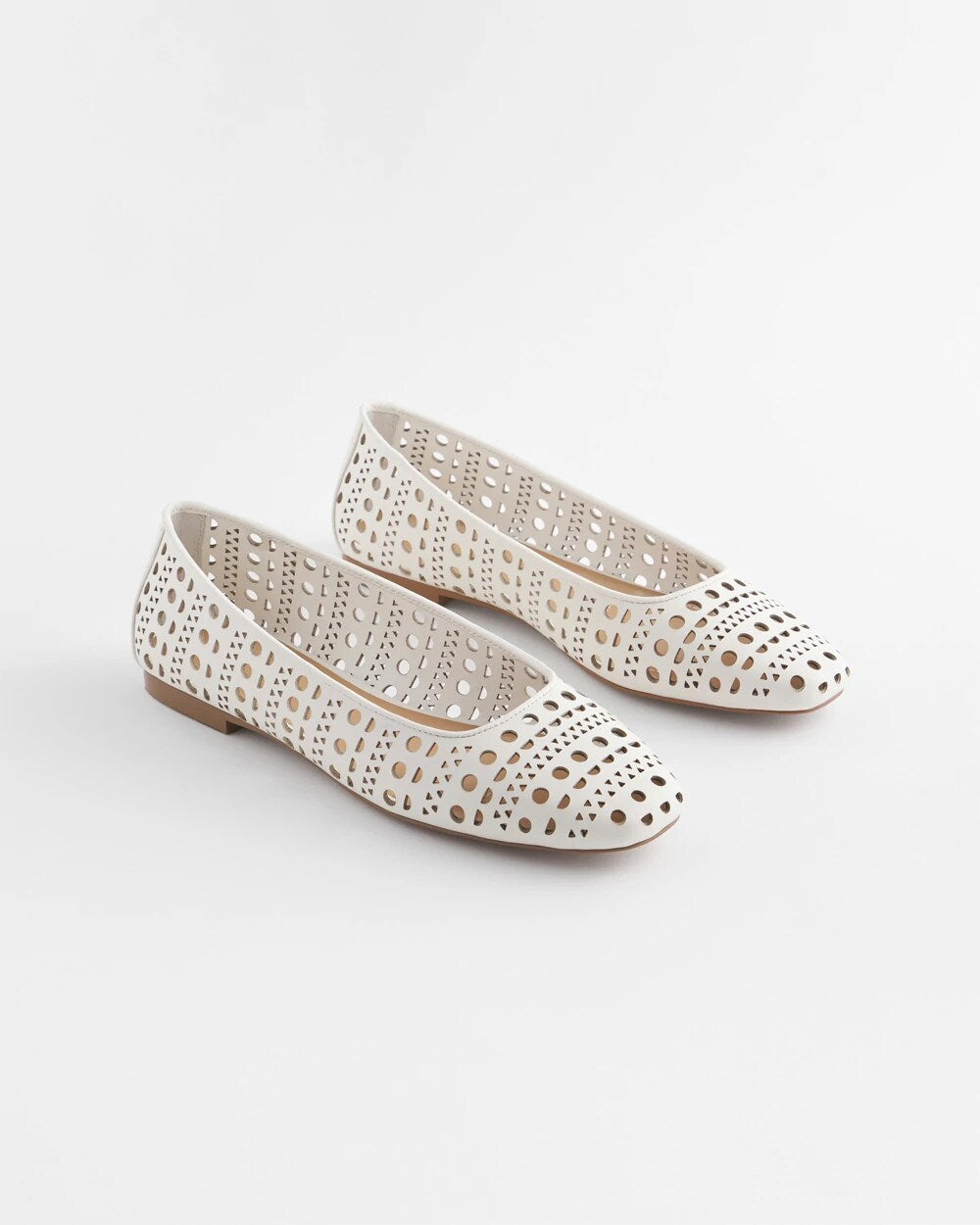Chico's Women | Cutout Ballet Flats ALABASTER