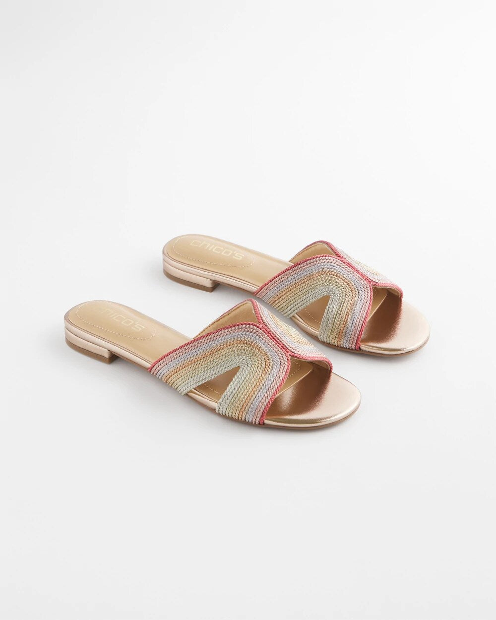 Chico's Women | Palma Slide Sandals METALLIC MULTI