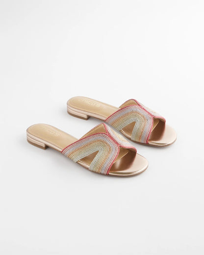 Chico's Women | Palma Slide Sandals METALLIC MULTI