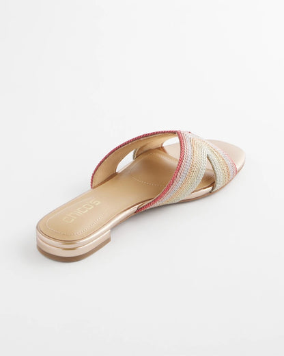 Chico's Women | Palma Slide Sandals METALLIC MULTI