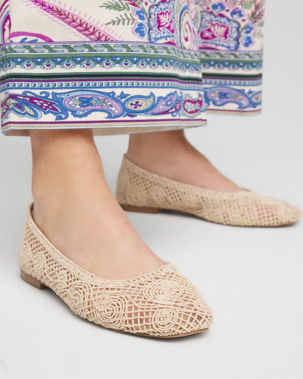 Chico's Women | Cora Raffia Flats NATURAL