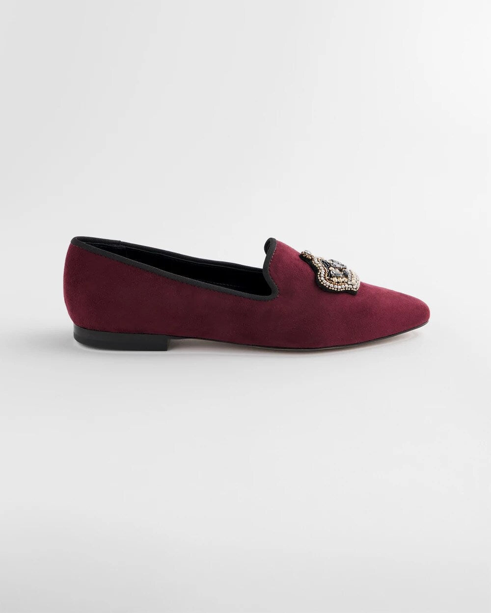 Chico's Women | Grace Queen Bee Slip-On Loafers BLACKENED BURGUNDY