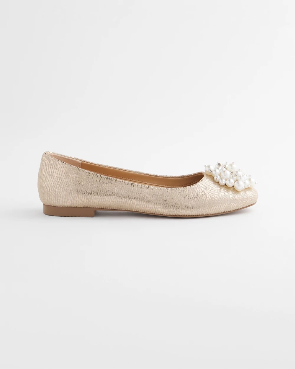 Chico's Women | Olympia Pearl Ballet Flats GOLD