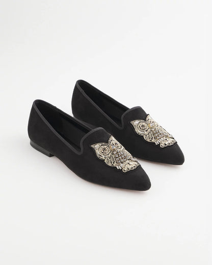 Chico's Women | Black Microsuede Loafers BLACK