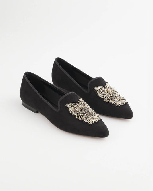 Chico's Women | Black Microsuede Loafers BLACK