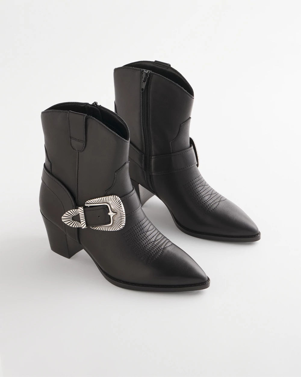 Chico's Women | Kris Western Buckle Boots BLACK