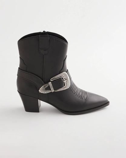 Chico's Women | Kris Western Buckle Boots BLACK