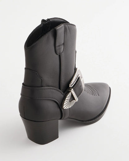 Chico's Women | Kris Western Buckle Boots BLACK
