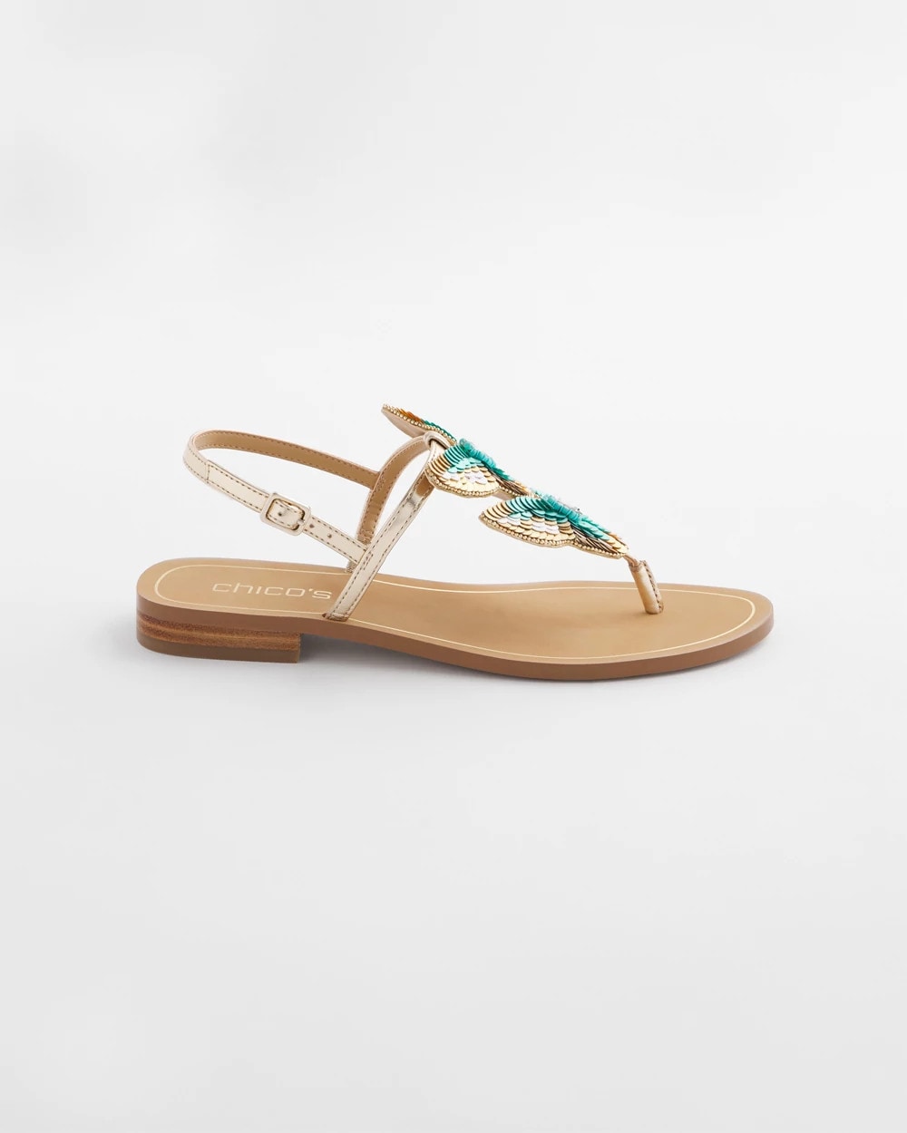 Chico's Women | Butterfly T-Strap Sandal METALLIC MULTI