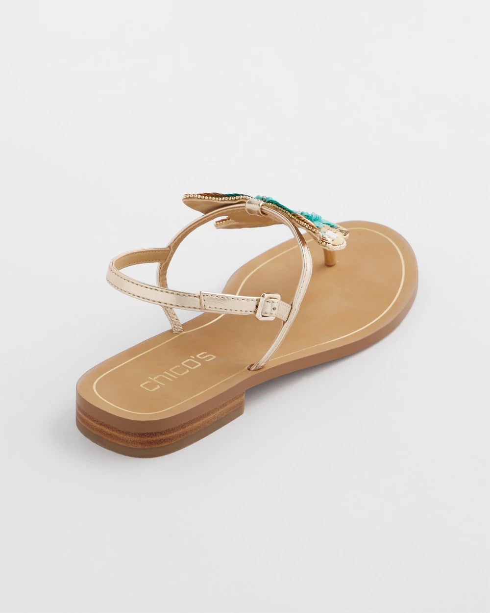 Chico's Women | Butterfly T-Strap Sandal METALLIC MULTI