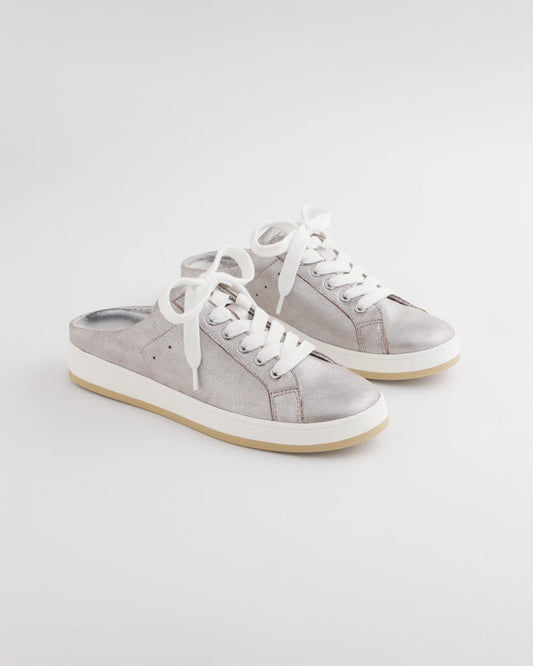 Chico's Women | Metallic Snap Slip-On Sneakers METALLIC SILVER