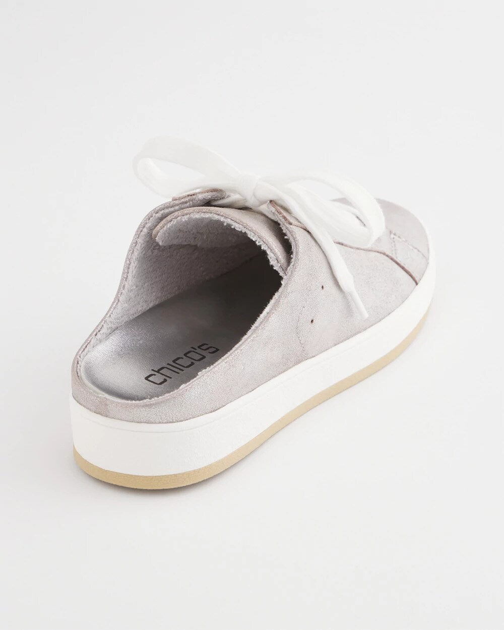 Chico's Women | Metallic Snap Slip-On Sneakers METALLIC SILVER