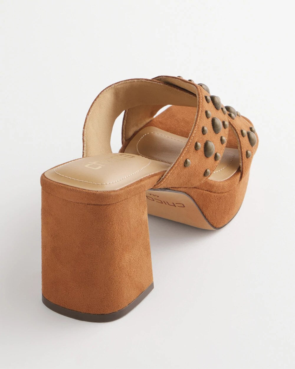Chico's Women | Vale Western Suede Block Heels COGNAC