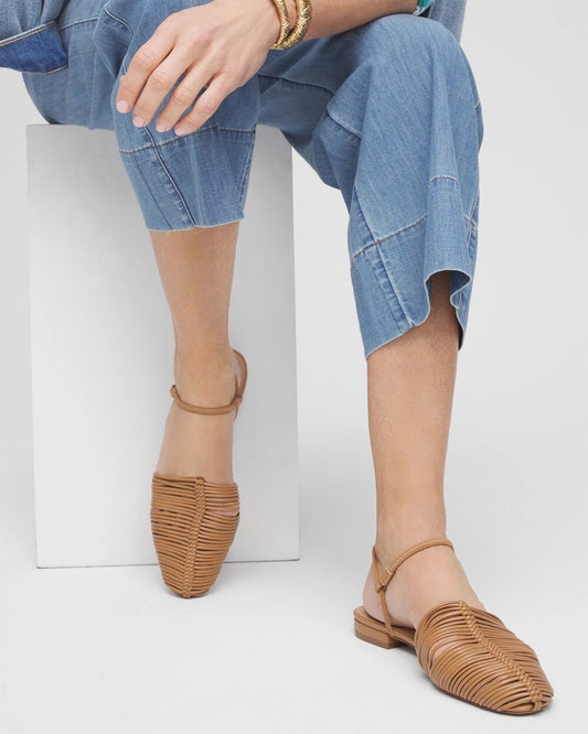 Chico's Women | Woven Slingback Sandals TAN