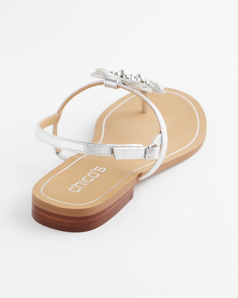 Chico's Women | Beach Starfish T-Strap Sandals SILVER