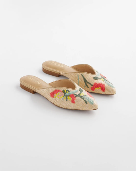Chico's Women | Gabby Raffia Mule MULTI