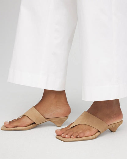 Chico's Women | Julia Suede Kitten Heel LIGHT TAN