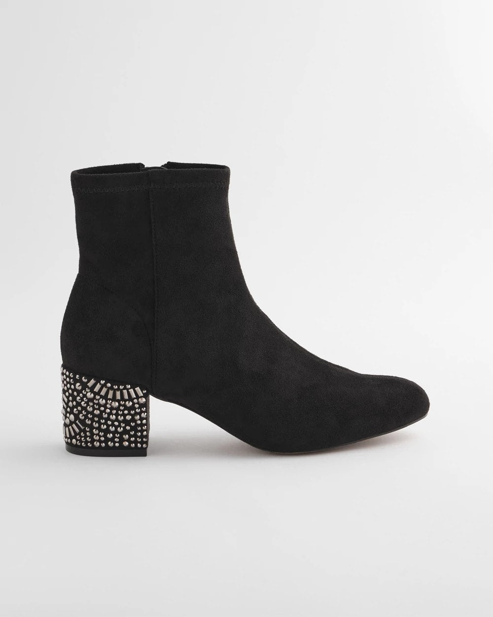 Chico's Women | Embellished Destiny Art Deco Boot Heels BLACK