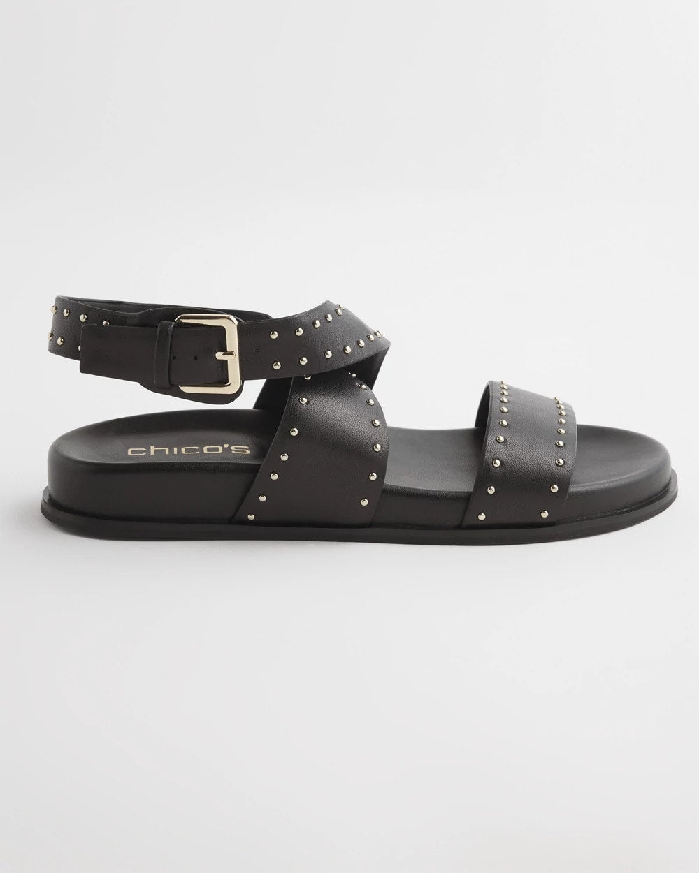 Chico's Women | Black Leather Sandals BLACK