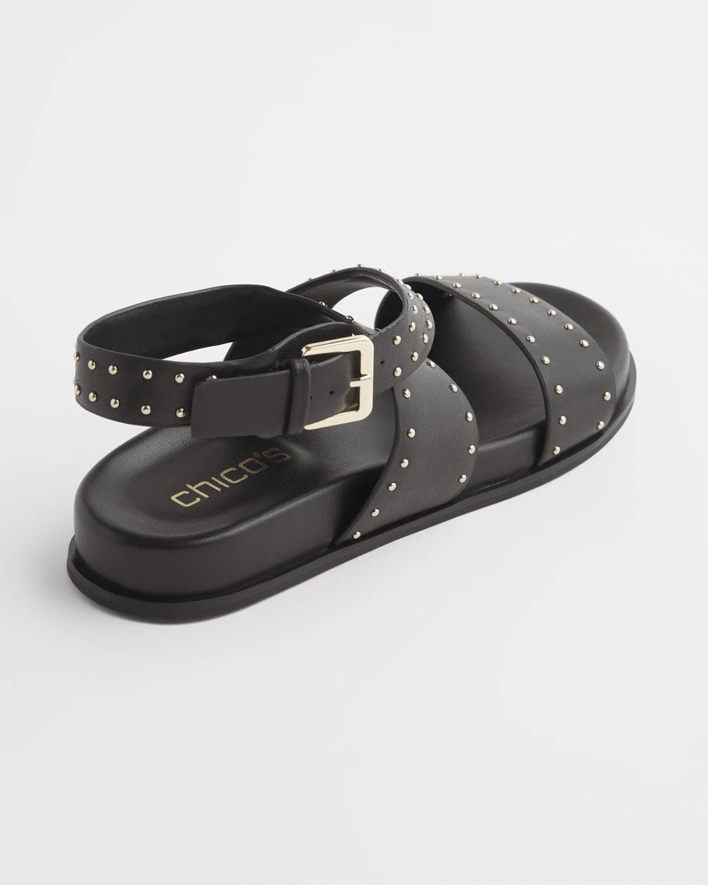 Chico's Women | Black Leather Sandals BLACK