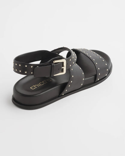 Chico's Women | Black Leather Sandals BLACK