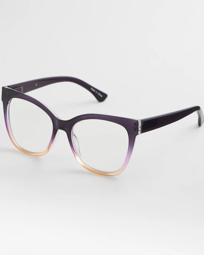 Chico's Women | Cat Eye Colorblock Readers PURPLE