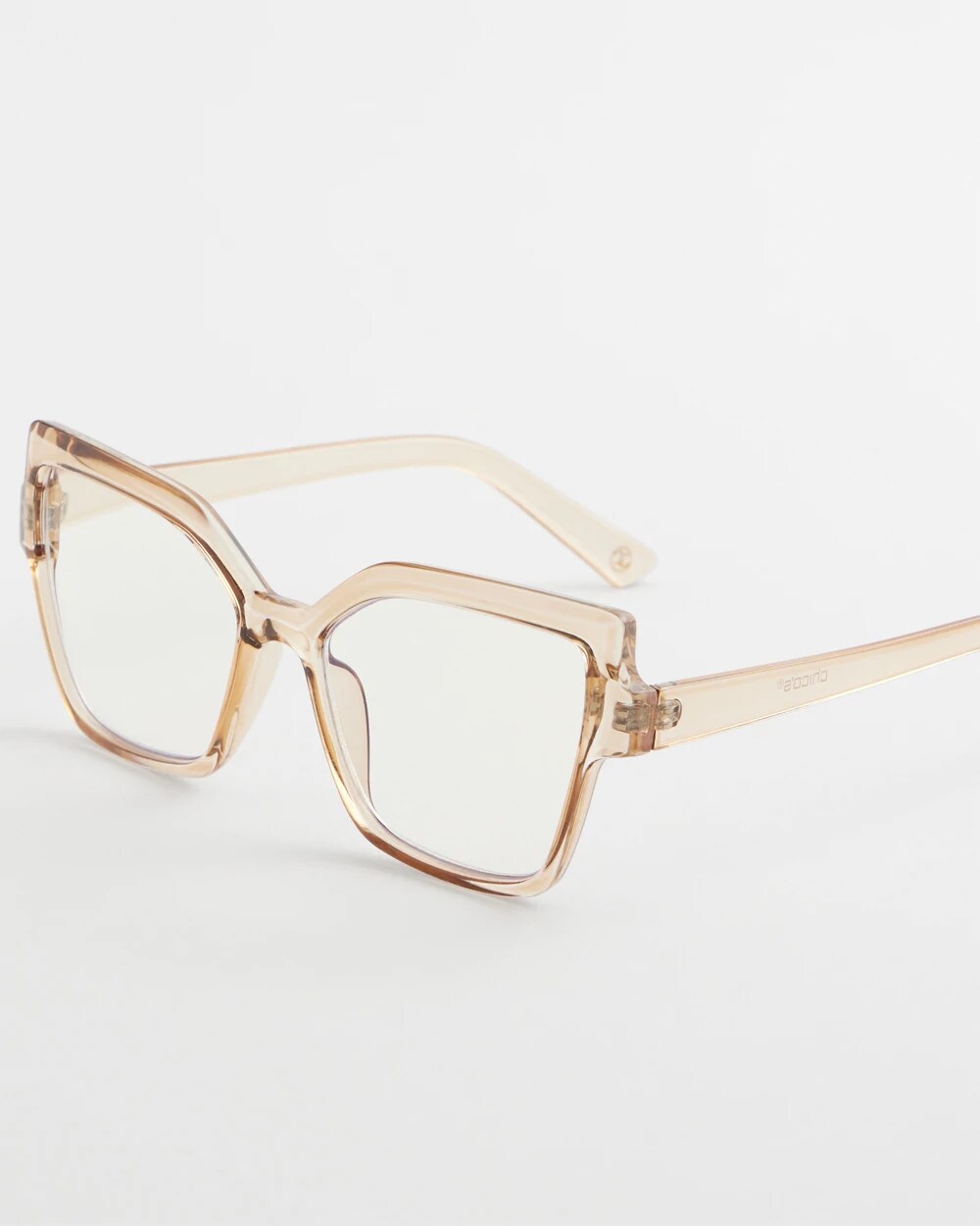Chico's Women | Square Translucent Readers NEUTRAL