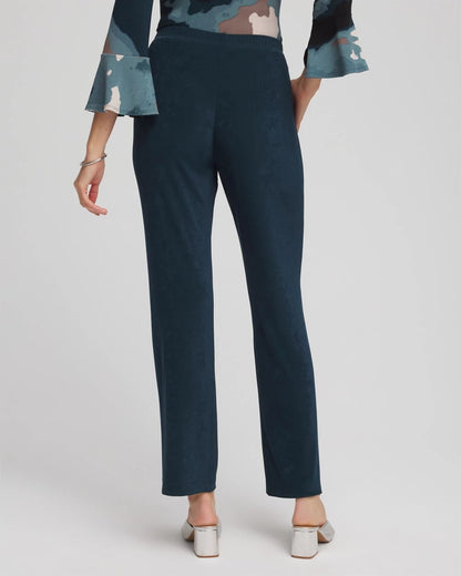 Chico's Women | Petite Travelers™ No Tummy Pants TEAL SHADOW
