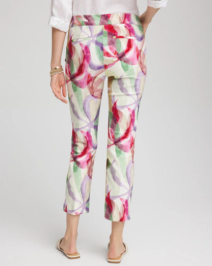 Chico's Women | Petite Brigitte™ Slub Slim Cropped Pants ECRU