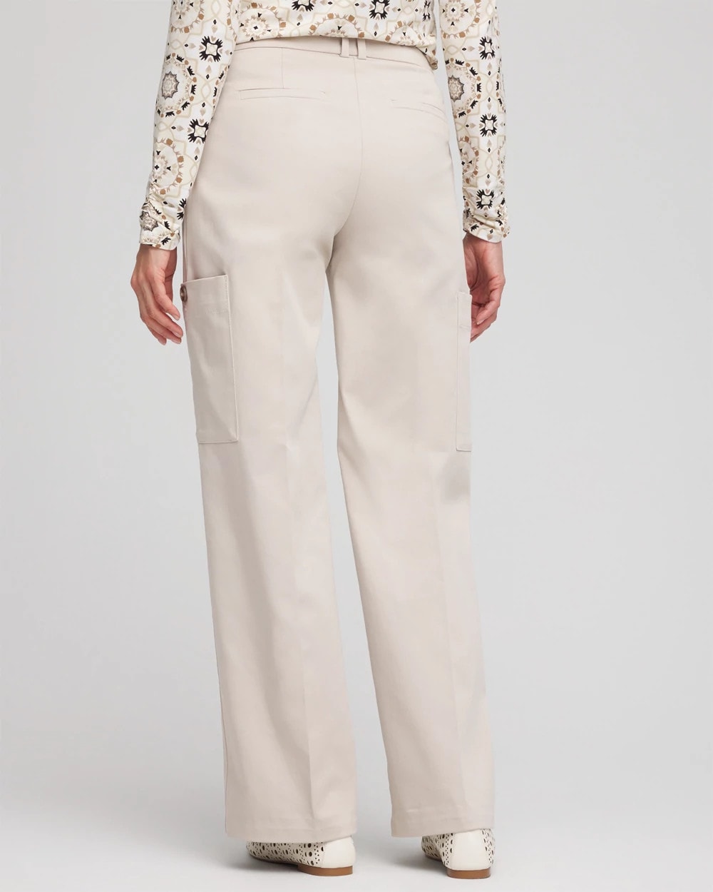 Chico's Women | Petite Sateen Cargo Pants SMOKEY TAUPE