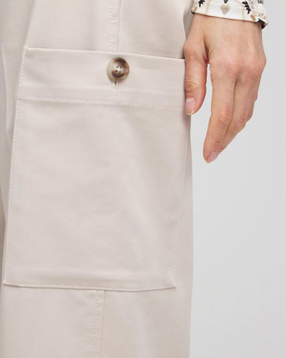 Chico's Women | Petite Sateen Cargo Pants SMOKEY TAUPE