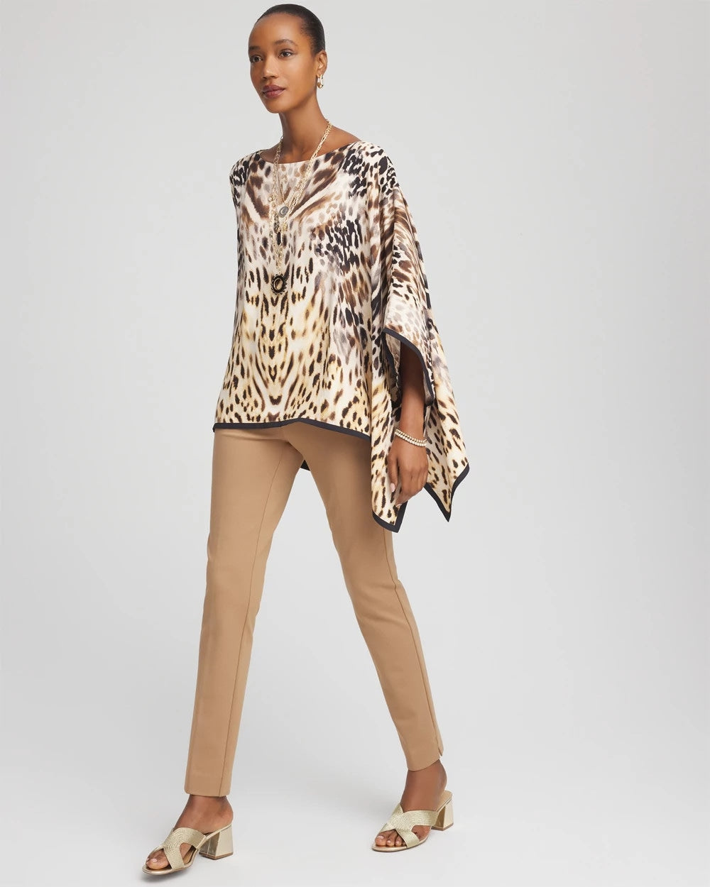 Chico's Women | Petite Juliet Slim Trim Detail Ankle Pants CARAMEL APPLE