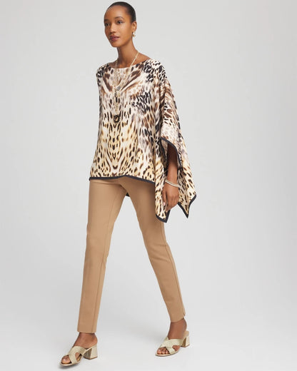 Chico's Women | Petite Juliet Slim Trim Detail Ankle Pants CARAMEL APPLE