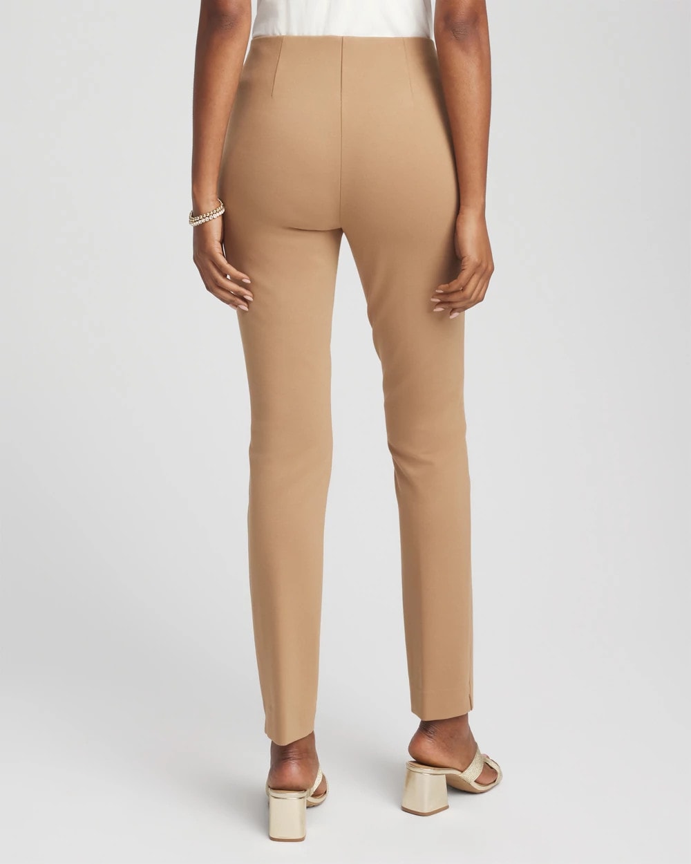Chico's Women | Petite Juliet Slim Trim Detail Ankle Pants CARAMEL APPLE