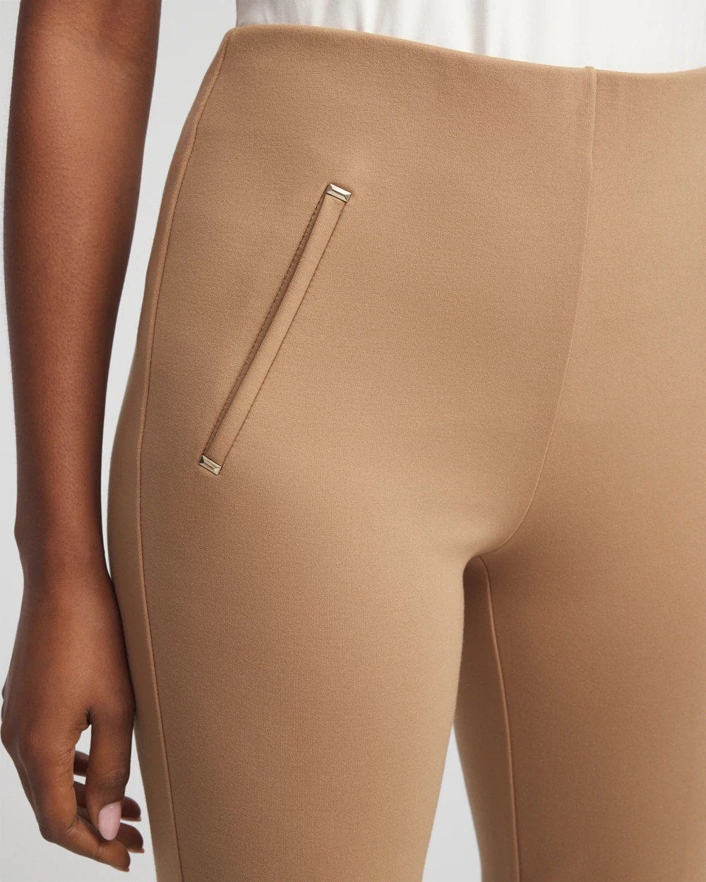 Chico's Women | Petite Juliet Slim Trim Detail Ankle Pants CARAMEL APPLE