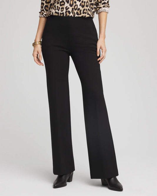 Chico's Women | Petite Juliet Full-Length Ponte Pants BLACK