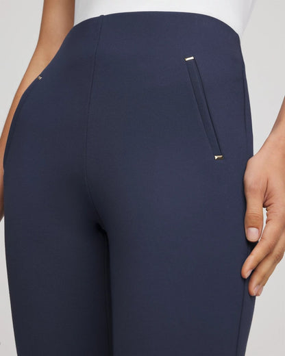 Chico's Women | Petite Juliet Slim Trim Detail Pants PASSPORT BLUE