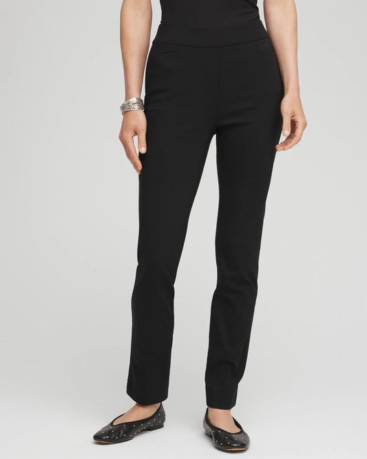 Chico's Women | Petite Brigitte™ Slim Pull-On Ankle Pants BLACK