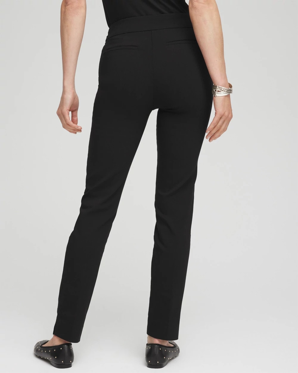 Chico's Women | Petite Brigitte™ Slim Pull-On Ankle Pants BLACK