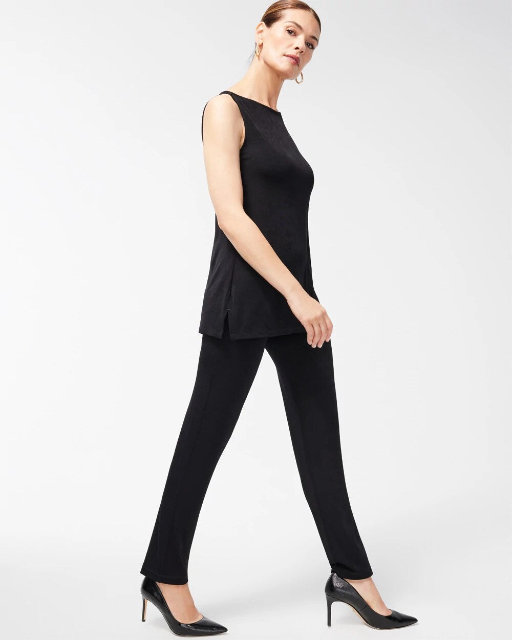 Chico's Women | Petite Travelers™ Essential Slim Pants BLACK